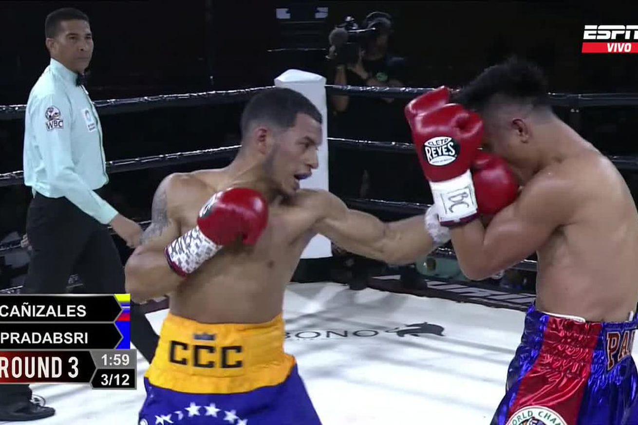 Canizales wrecks Pradabsri in rematch, wins WBC light flyweight title