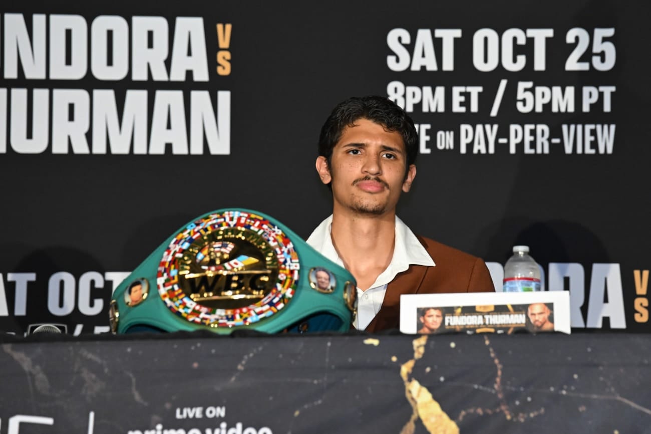 Sebastian Fundora Dismisses Keith Thurman’s PTSD Claim, Citing Two World Titles and a Desire to Add a Legend to His Resume