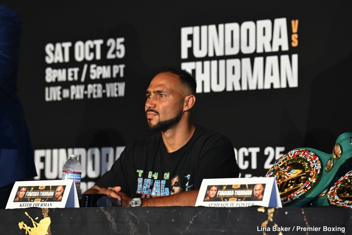 Keith Thurman Says He Can “Entice” Terence Crawford Back to 154 — If He Beats Sebastian Fundora for the WBC Title