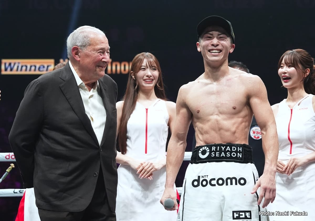 Bob Arum Calls Naoya Inoue “The Best Fighter I’ve Ever Seen” — Ranks ‘Monster’ Above Ali, Leonard, and Duran After 60 Years in Boxing