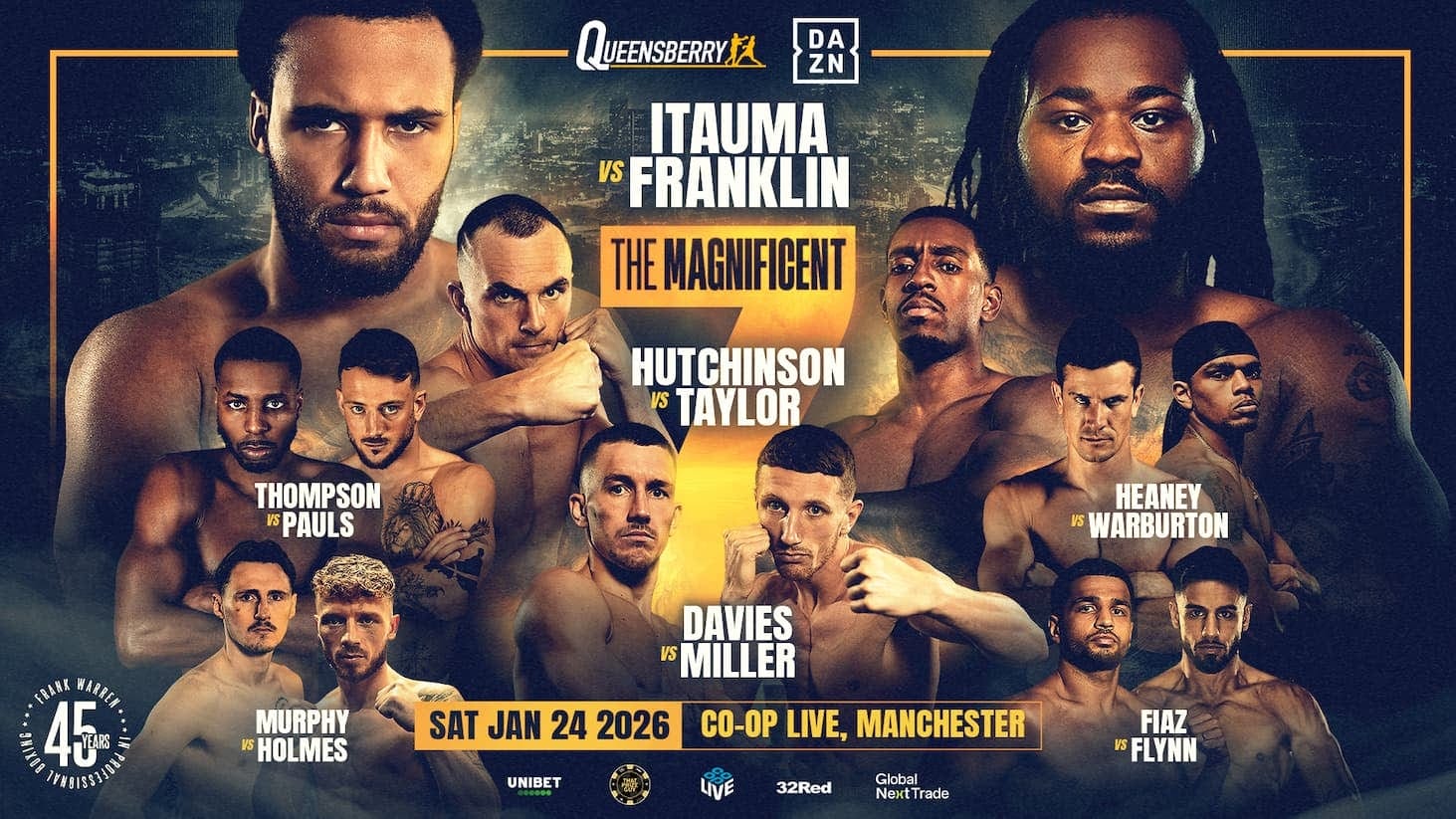 Itauma Steps Up: Franklin Fight Leads January 24 ‘Magnificent Seven’ Card