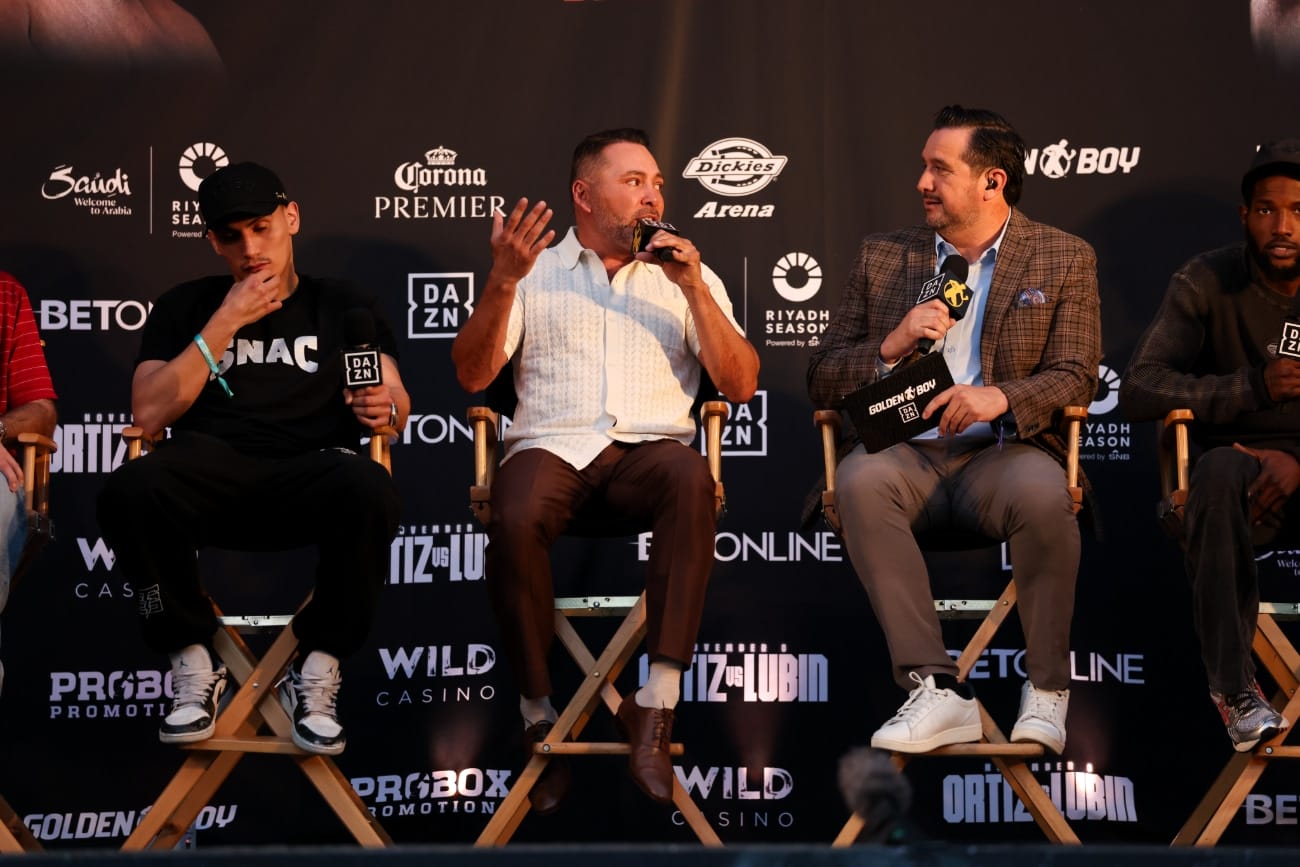 Oscar De La Hoya Says He “1000%” Wants Vergil Ortiz Jr. vs. Jaron ‘Boots’ Ennis in 2026 — But Warns Fight Hinges on Ortiz Beating Erickson Lubin First