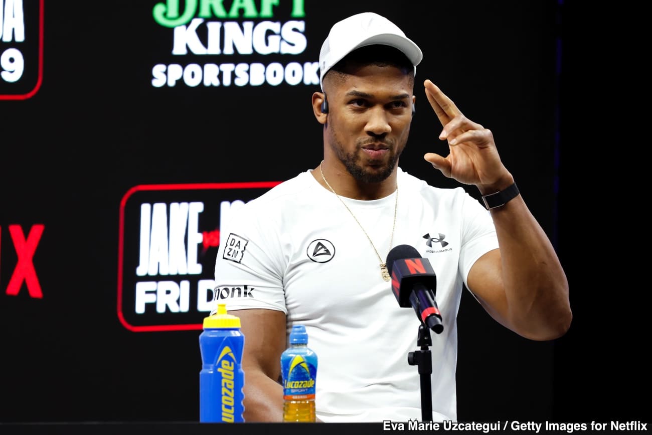 Joshua Says He’ll Have An “Early Night” As He “Saves Boxing From Jake Paul”
